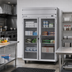 Thumbnail image #2 for Beverage-Air Horizon Series Two-Section Reach-In Glass Door Freezer, 46.29 Cu. Ft., Top-Mount Self-Contained, 52 Inch Wide