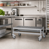Thumbnail image #2 for Fermostock Mobile Louvered Dunnage Rack, 38 W x 18 D x 17 H, 800 lb. Per Shelf