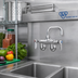 Thumbnail image #2 for T&S Brass Wall-Mounted Double Pantry Combination Sink Faucet with 6-Inch Swing Nozzle