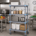 Thumbnail image #2 for Quantum Millenia 4-Shelf Mobile Polymer Shelving Starter Unit, 36 x 24 x 86 Inches, Gray