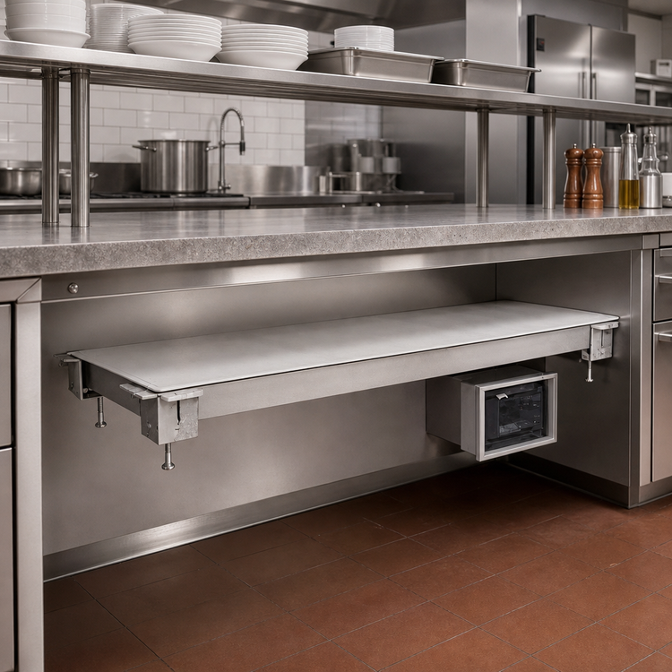 Product image #2 for Hatco 48-Inch Undermount Cold Shelf with 15-1/2-Inch Usable Shelf Depth for Remote Refrigeration