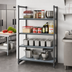 Thumbnail image #2 for Camshelving Basics Plus 4-Tier Solid Polymer Stationary Starter Shelving Unit, 42 x 18 x 72 Inches, Brushed Graphite