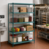 Thumbnail image #2 for Metro Super Erecta Pro Green 4-Shelf Stationary Shelving Starter Unit with Removable Polymer Shelf Mats, 21 x 30 x 63 Inches