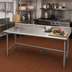 Thumbnail image #2 for Eagle Group Budget Series 108-Inch W x 30-Inch D Work Table with 4-1/2-Inch Backsplash and Galvanized Tubular Base