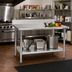 Thumbnail image #2 for Eagle Deluxe Series 60 Inch x 30 Inch 16 Gauge Stainless Steel Work Table With 4-1/2 Inch Backsplash and Adjustable Undershelf