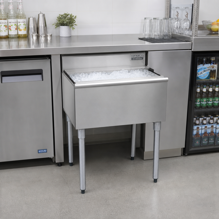 Product image #2 for Eagle 1800 Series Underbar Ice Chest with 12-Inch Deep Insulated Bin, 22 lb. Capacity