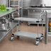 Thumbnail image #2 for Quantum 2-Shelf Galvanized Solid Utility Bus Cart, 36 x 18 Inches, 1200 lb Capacity