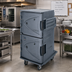 Thumbnail image #3 for Cambro Camtherm® Tall Profile Hot/Cold Food Holding Cart, Double Door, Granite Gray