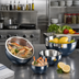 Thumbnail image #2 for American Metalcraft AB8 Angled Double-Wall Stainless Steel Bowl, 54 oz., 8 Inch Diameter