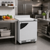 Thumbnail image #2 for Turbo Air Super Deluxe 27-1/2-Inch Front Breathing Worktop Freezer, Single Section, 6.5 Cu. Ft., Solid Door
