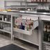 Thumbnail image #2 for Advance Tabco Underbar Basics Single-Tier Hang-On Add-On Speed Rail, 30 Inch, 7-8 Bottle Capacity, Stainless Steel