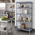 Thumbnail image #2 for Quantum Millenia 4-Shelf Stationary Polymer Starter Shelving Unit, 30
