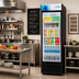Thumbnail image #3 for KoolMore 26-Inch Single-Section Glass Door Merchandiser Refrigerator, 14.8 Cu. Ft., Black