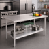Thumbnail image #2 for John Boos Stallion FBLS4824 Budget Stainless Steel Top Work Table with Adjustable Undershelf