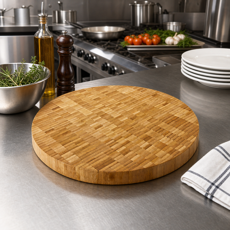Product image #2 for American Metalcraft 14-Inch Round Bamboo Serving Board