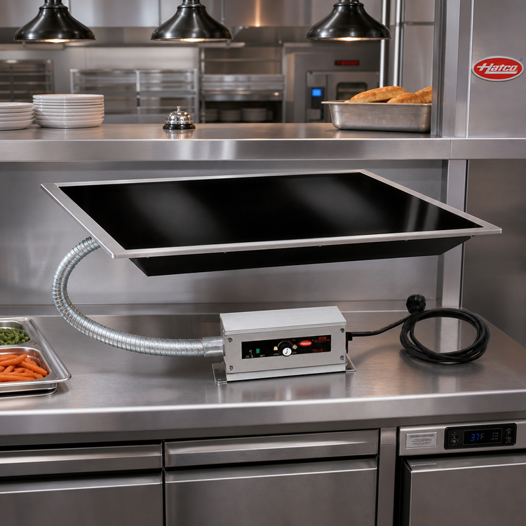 Product image #2 for Hatco HBGB-3018 Built-In Heated Ceramic Glass Warming Shelf, 31-5/8 x 19-5/8 Inch