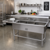 Thumbnail image #2 for John Boos Pro-Bowl 3-Compartment Platter Sink with 30-Inch Left Drainboard, 90-3/16