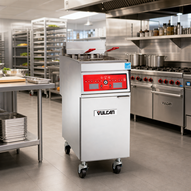 Product image #3 for Vulcan 1ER85AF 21-Inch Free-Standing Electric Fryer with KleenScreen PLUS Built-In Filtration System, 85 lb Capacity