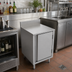 Thumbnail image #3 for BK Resources Well Series Flat Top Stainless Steel Underbar Cabinet, 18 x 21 Inches
