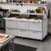 Thumbnail image #2 for Turbo Air PRO Series 72-5/8 Inch 3-Section Mega Top Sandwich/Salad Prep Table with 6 Drawers and Slide Lids