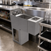 Thumbnail image #2 for BK Resources 12-Inch Wide Underbar Glass Rinser Hand Sink with Base, Push-Down Rinser and Faucet
