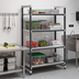 Thumbnail image #2 for Camshelving Elements XTRA 4-Shelf Stationary Starter Unit, Solid Polymer Shelving, 48-Inch Wide x 24-Inch Deep x 84-Inch High, Speckled Gray