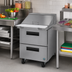 Thumbnail image #2 for Hoshizaki Steelheart SR27B-12MD2 27-Inch One-Section Mega Top Prep Refrigerator with 2 Drawers and 12-Pan Rail