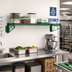 Thumbnail image #2 for Quantum Wall-Mount Cantilever Single Wire Shelf, 36 x 24 Inches, Green Epoxy Antimicrobial