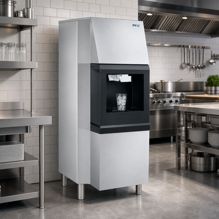 Product image #2 for ITV Ice Makers Hotel Style Ice & Water Dispenser with 183 lb Storage Capacity