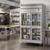Thumbnail image #2 for Beverage-Air P Series 48.66 Cu. Ft. Two-Section Pass-Thru Freezer with 8 Half-Glass Doors