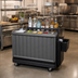 Thumbnail image #3 for Cambro Cambar BAR730420 Economy Portable Beverage Bar with 80 lb Ice Sink, 7-Bottle Speed Rail and Waste Water Bin