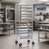 Thumbnail image #2 for Panco Mobile Full-Height Open-Sided Utility Rack for 18 Inches x 26 Inches Trays