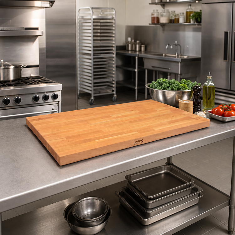 Product image #2 for John Boos Boos Block American Cherry Kitchen Countertop, 36 x 30 x 1.5 Inch, Blended Edge Grain, Oiled Finish