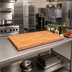 Thumbnail image #2 for John Boos Boos Block American Cherry Kitchen Countertop, 36 x 30 x 1.5 Inch, Blended Edge Grain, Oiled Finish