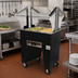 Thumbnail image #2 for 2-Well Portable Electric Hot Food Buffet Table with Open Base and Double-Sided Sneeze Guard