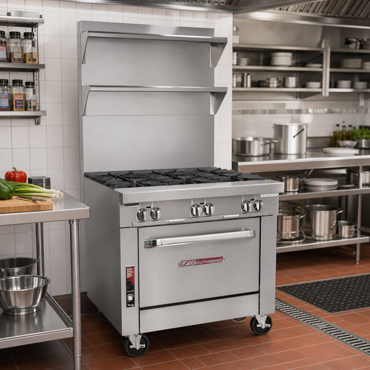 Product image #2 for Southbend Platinum Heavy Duty 36-Inch Modular Gas Sectional Range with 4 Open Burners
