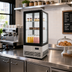 Thumbnail image #2 for 17-Inch Four-Sided Glass Countertop Refrigerated Display Case, 2.75 Cu. Ft., Stainless Steel