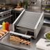 Thumbnail image #2 for Star Grill-Max 45SCBD 45 Hot Dog Countertop Roller Grill with Integrated Bun Drawer and Duratec Coated Rollers