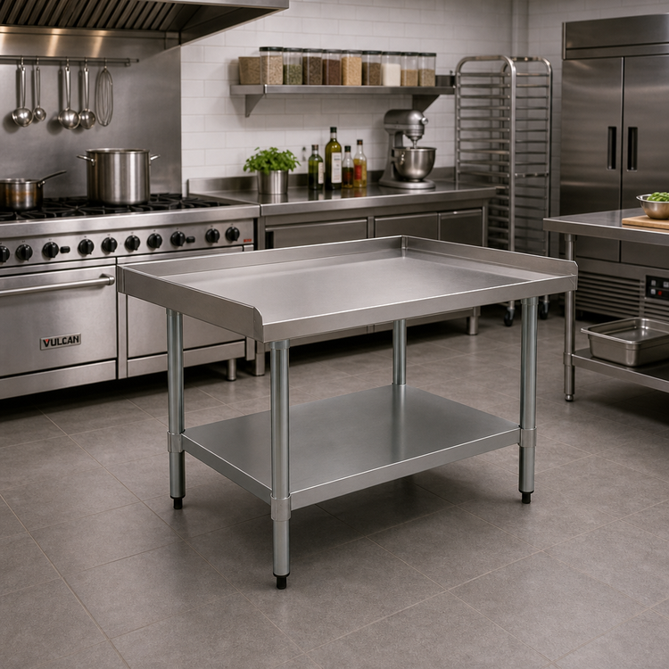 Product image #2 for Eagle BlendPort Stainless Steel Equipment Stand with Adjustable Undershelf, 18 in. W x 30 in. D