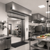 Thumbnail image #2 for Berner Architectural Recessed 12 Electric Heated Air Curtain, 96-Inch Wide, 3 Motors, 42 kW