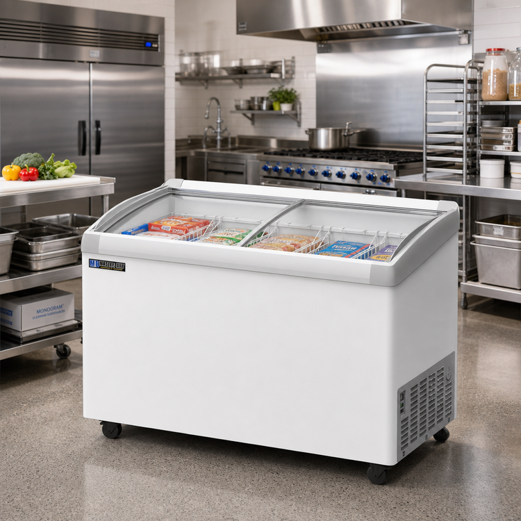 Product image #2 for Master-Bilt COLDIN-3 MSC-49AA Curved-Lid Display Chest Freezer, 12.7 Cu. Ft., 115V