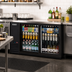 Thumbnail image #2 for Everest Refrigeration EBB59G-SD Two-Section Sliding Glass Door Back Bar Cooler, 24 Inch Deep, 17 Cu. Ft.