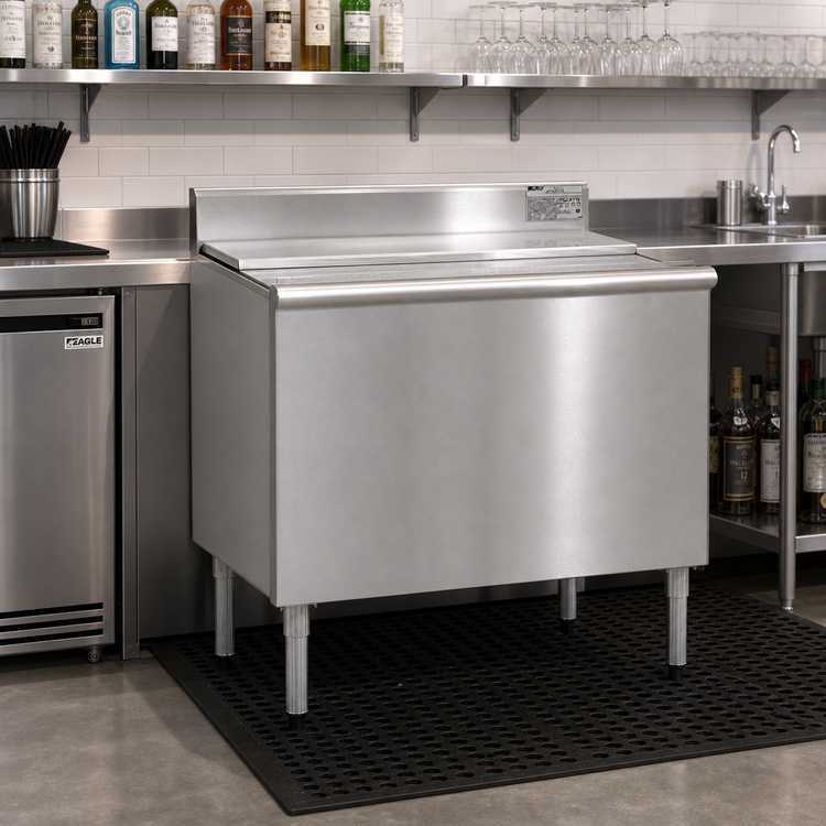 Product image #2 for Eagle Group 1800 Series 48-Inch Underbar Ice Chest Unit with 8-Inch Deep Insulated Bin and Sealed-In 7-Circuit Cold Plate