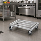 Thumbnail image #2 for Channel Manufacturing MD2442 Mobile Tubular Aluminum Dunnage Dolly, 42"W x 24"D x 8"H, 1,200 lb Capacity