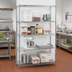 Thumbnail image #2 for Eagle Group 4-Tier Stationary Starter Wire Shelving Unit, 30 x 24 x 63 Inches, Chrome-Plated
