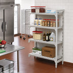 Thumbnail image #3 for Cambro Camshelving® Premium CPA184864V4480 4-Shelf Vented Add-On Shelving Unit, 18 x 48 x 64 Inches, Speckled Gray