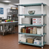 Thumbnail image #2 for MetroMax Q 4-Shelf Stationary Starter Polymer Shelving Unit, 42W x 18D x 63H