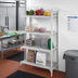 Thumbnail image #3 for Cambro Camshelving Premium 4-Tier Vented Polymer Add-On Shelving Unit, 18 x 42 x 72 Inches, Speckled Gray