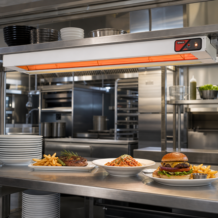 Product image #2 for Nemco 6150-60-SL-208 Single Infrared Strip Heater with Indicator Light — 60 Inches x 9 Inches x 2.75 Inches, 208V, 1.56 kW