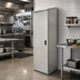 Thumbnail image #2 for Advance Tabco Free Standing Stainless Steel Cabinet with 4 Fixed Shelves and Left-Hinged Door